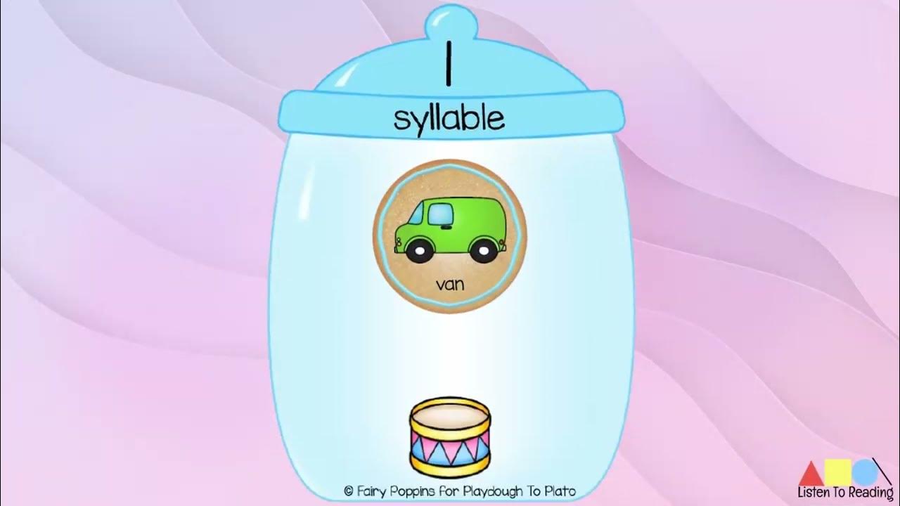 Cookie Jar Syllables One, Two And Three Syllables 1 YouTube