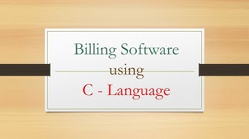 Billing Software using C Language - Explained || Kartik Umesh Sharma
