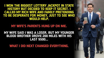 I WON THE BIGGEST LOTTERY JACKPOT IN STATE HISTORY BUT DECIDED TO KEEP IT SECRET. I CALLED MY ... 