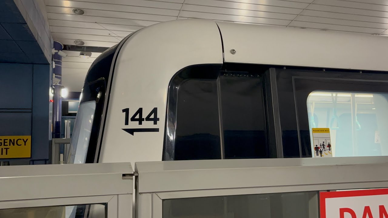 SMRT Trains BPLRT Alstom Innovia APM 300R C801B [144/146] departing ...