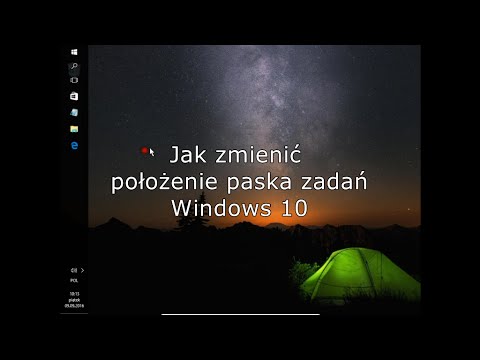 Jak zmienić położenie paska zadań Windows 10
