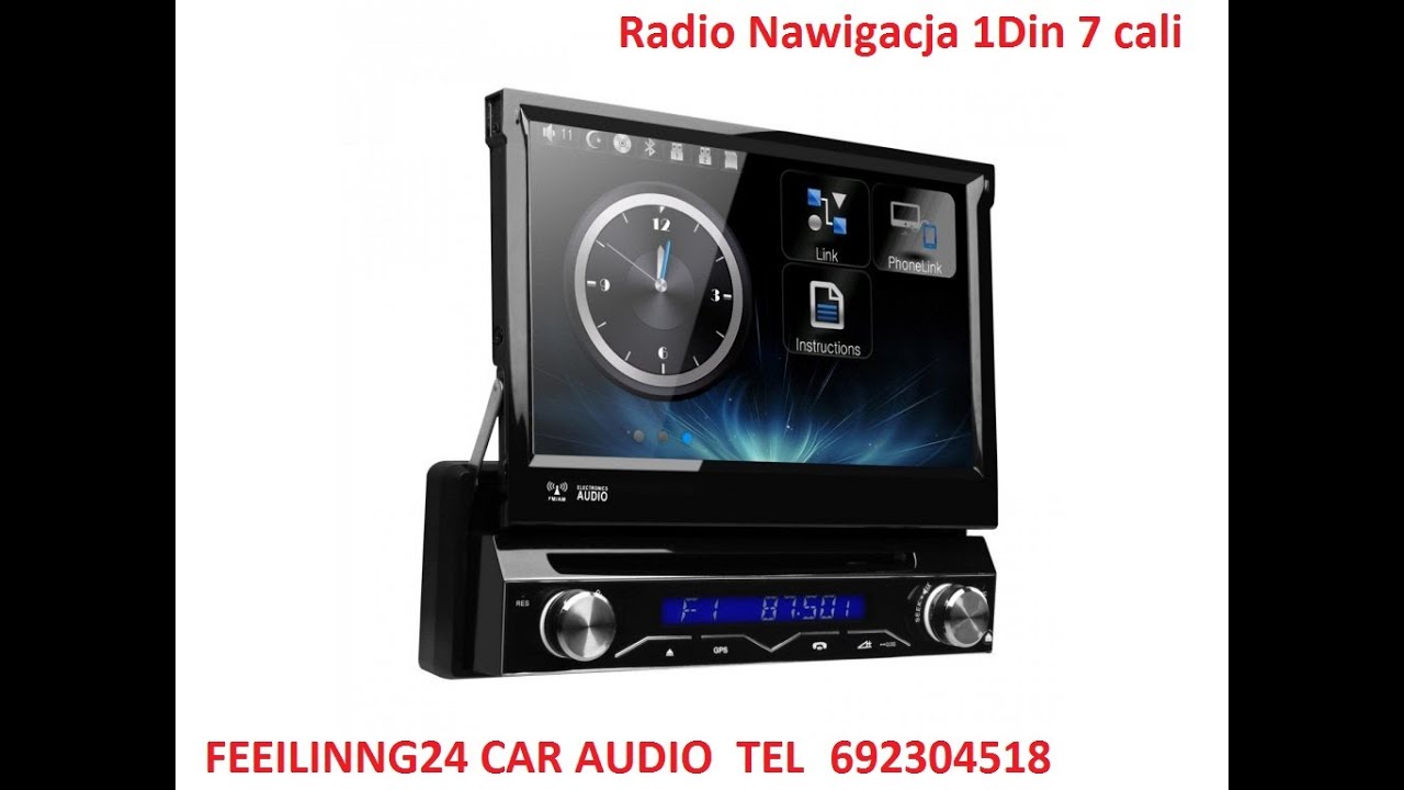 1Din 7 cali Win CE 6.0 GPS FEEILINNG24 car audio - YouTube