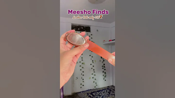 Viral Leather Belt from Meesho #shortsviral #meesho #meeshofinds #meeshohaul 1 #youtubeshorts