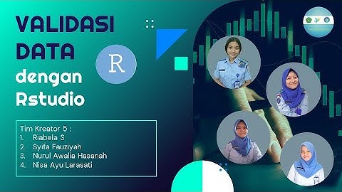 Validasi data dengan R studio