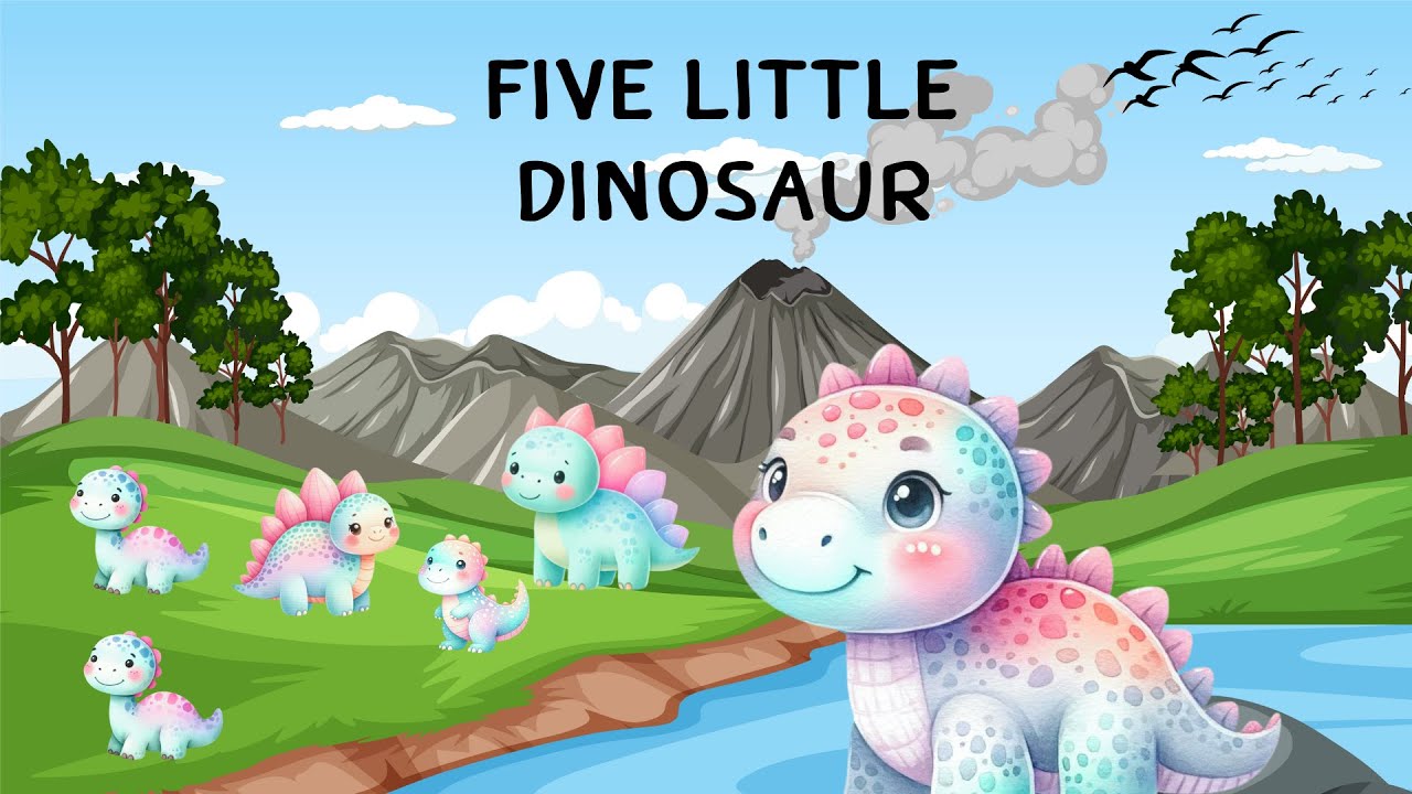 Counting 1 To 5 Numbers Song| Little Dinosaur | Nursery Rhymes | Kid play