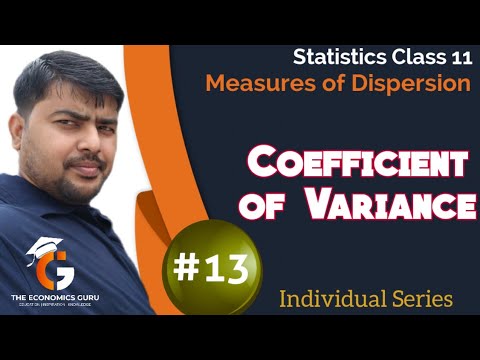 Coefficient of Variation I Dispersion I Individual Series I Class 11 ...