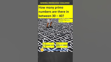 How many prime numbers are there in between 30 – 40?