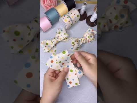 Dot ribbon handmade