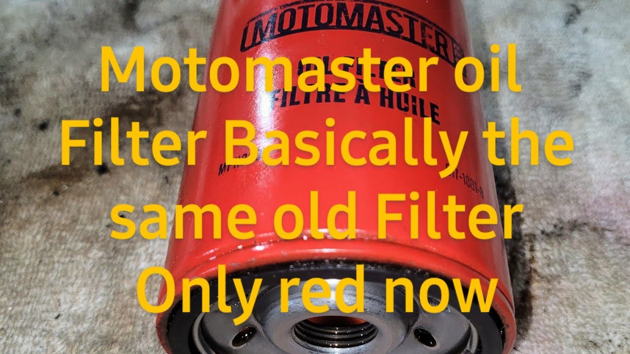 Motomaster oil filter Review YouTube