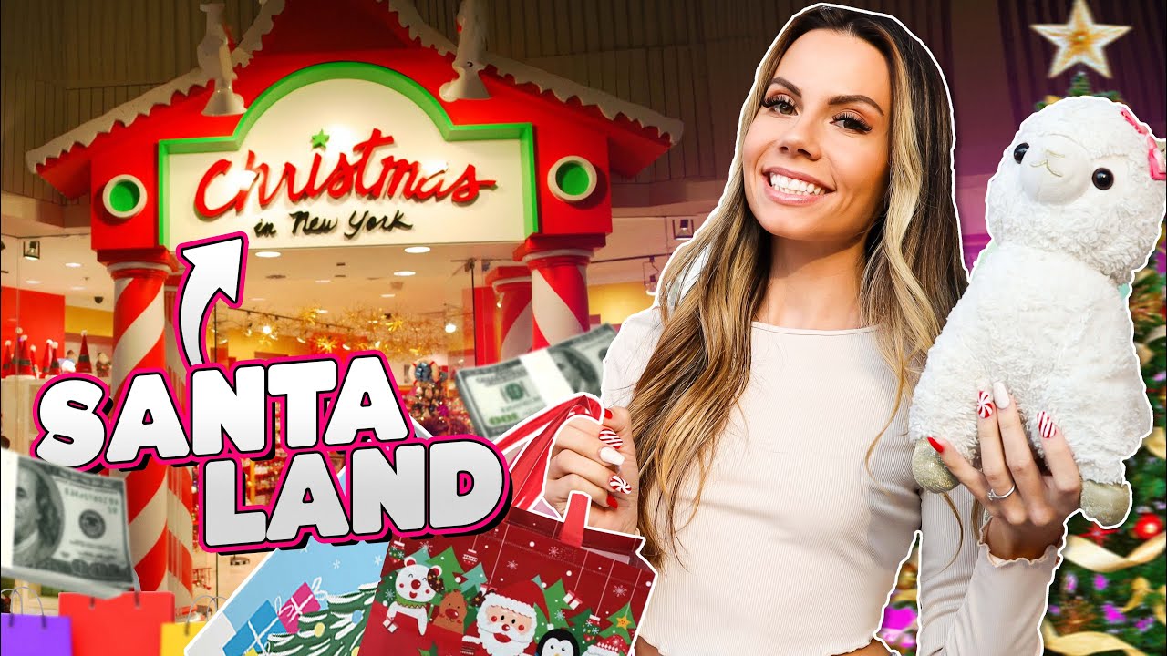 My CRAZY Llamas Go to SANTA LAND ! 🎅🏻