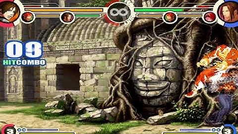 EX Kyo Gato combo 2 Bar + 2 Shift Stock - The King of Fighters XI (PS2)