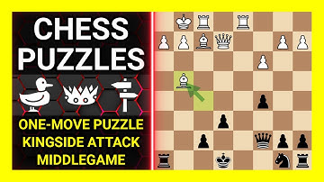 Chess Puzzles to Practice. Themes: One-move puzzle, Kingside attack, Middlegame. Learn