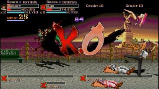 Final Fight LNS Ultimate Longplay 15 - Arcade | Robert/Kyo | Co-Op
