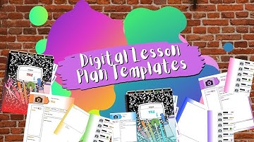 GOOGLE SLIDES: Editable & Digital Lesson Plan Binder Template - 10 Colors!