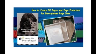 How to Create Pages and Page Protectors for Discontinued CM Page Sizes