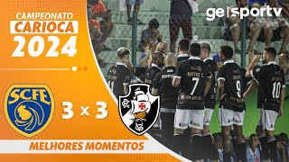 SAMPAIO CORRÊA 3 X 3 VASCO | MELHORES MOMENTOS | CAMPEONATO CARIOCA 2024 | ge.globo