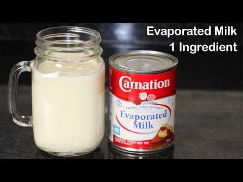 Homemade Evaporated Milk With 1 Ingredient by (HUMA IN THE KITCHEN)