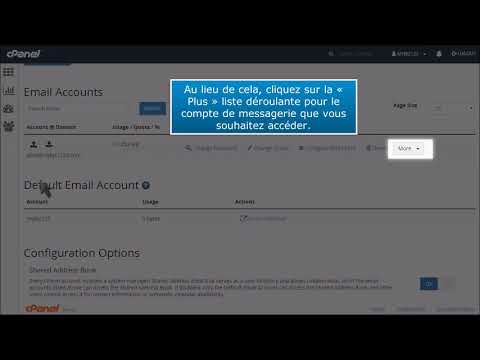 Comment utiliser le webmail de dans cPanel