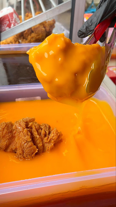 Crispy chicken with various sauces that are really addictive🤤 #crispychickendip #crispychicken #v...