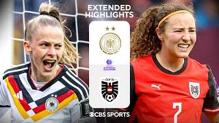 Germany vs. Austria: Extended Highlights | W European Qualifiers | CBS Sports Golazo
