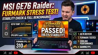 MSI RAIDER GE76 | Nvidia 3060 RTX 6 gb 130w benchmark test and score in furmark