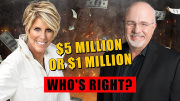 Suze Orman zegt dat je 5 miljoen dollar nodig hebt om met pensioen te gaan, Dave Ramsey zegt 1 mi...