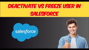 Salesforce Deactivate vs Freeze User Explained #SalesforceUsers #DeactivateUser #FreezeUser