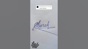 Stylish Name | Sarah | Stylish Signature | Calligraphy Signature