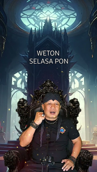 VIRAL‼️WETON SELASA PON#weton #viral