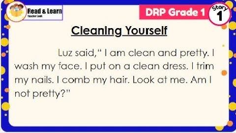 Developing Reading Power 1 | Exercise No. 1 Cleaning Yourself