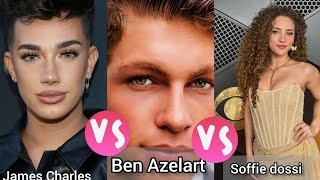 James Charles Vs Ben Azelart Vs Soffie dossi lifestyle comparison 2024