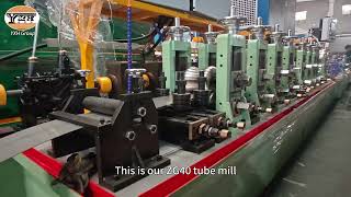 Galvanized Steel Tube Mill | Laser Welding System | GI Steel Pipe Manufacturing #pipemakingmachine