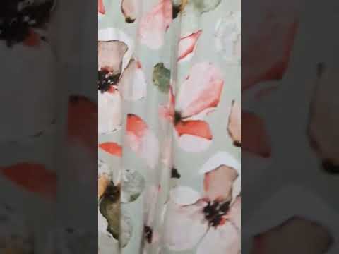 Жіночий домашній комплект піжама із широкими штанами та халат Ellen Blossoms LPK 5080/04/01 персиковий, видео 1