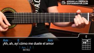 Corazón Espinado Fácil en guitarra Cover con acordes (cómo tocar) Resimi