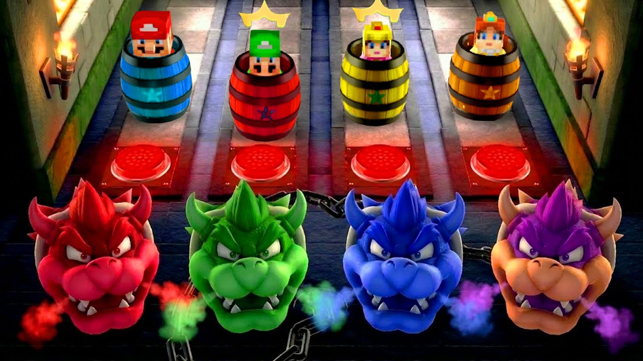 Mario Party Superstars – All Funny Minigames with Minecraft Mario