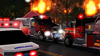 Huge House Fire Roleplay  CRP Maple County Roleplay