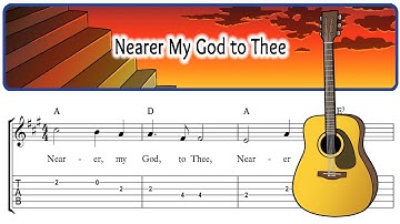 Nearer My God to Thee - Guitar TAB (Easy Christian Sheet Music)