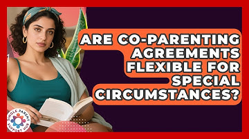 Are Co-parenting Agreements Flexible For Special Circumstances? - Single Parent Support Hub