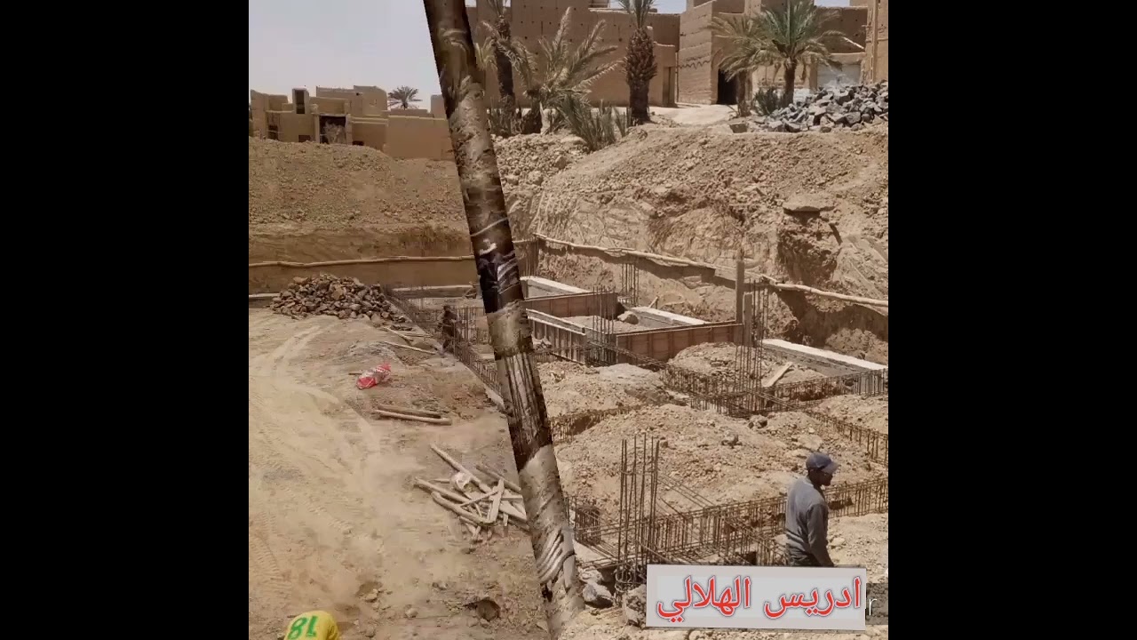 المراحل الاولى في بناء مسجد قصر اولاد سيدي براهيم بن هلال السجلماسي