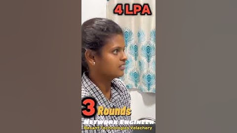 Our Placed Student[Network Engineer with 4LPA]|Besant Technologies #shorts #ytshorts #job