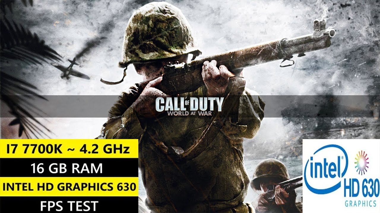 Can Intel HD 630 Run COD World at War? | 50 FPS Low-End PC Test