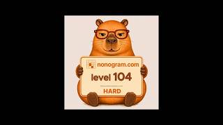 Nonogram.com Level 104 — Hard  #mobilegaming #puzzle #nonogram #hardlevel