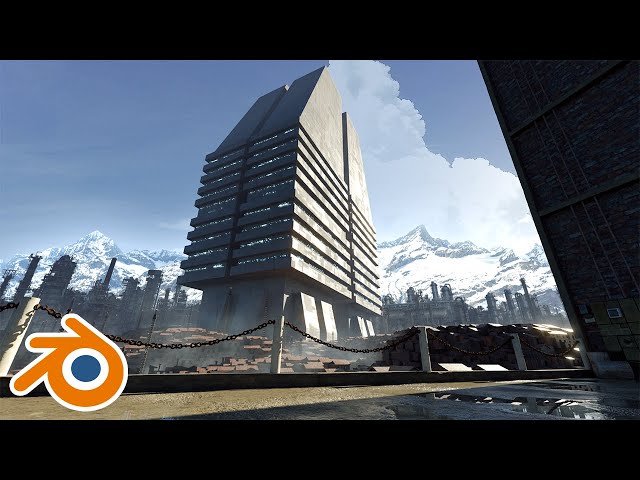 Scifi City Animated Concepts Blender 3d The Casa Blog Network Sci Fi