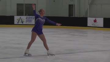 Grace Johnson - Pre-Novice Women Free Program - 2018 Secionals AB-NWT:NUN