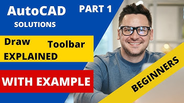 AutoCAD Draw Toolbars Explained with Examples | Mechanical-Civil-Arch | PART 1