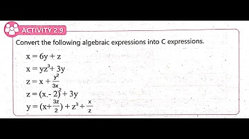 CLASS 10TH || ACTIVITY 2.9 || COMPUTER SCIENCE 10TH