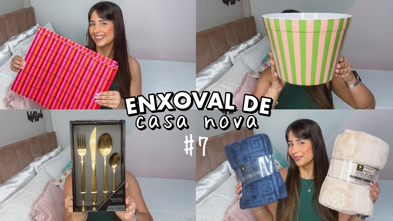 MEU ENXOVAL DE CASA NOVA #7 | Utensílios de cozinha, mesa posta e banho