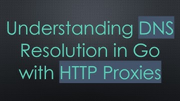 Understanding DNS Resolution in Go with HTTP Proxies