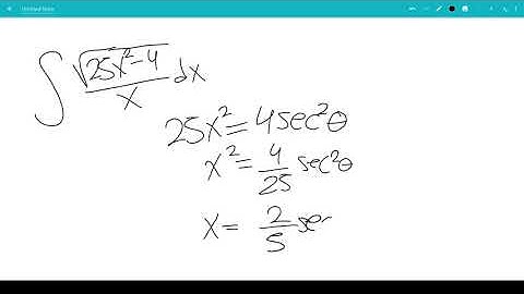 Integral of sqrt(25x^2 -  4)/x
