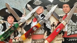 Mini Trappers ~ One of my favorite pocket carries ~ Roper, Bear and Son and Case ~ MY 3 AMIGOS